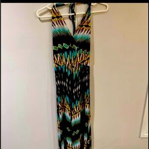 Caribbean style maxi dress